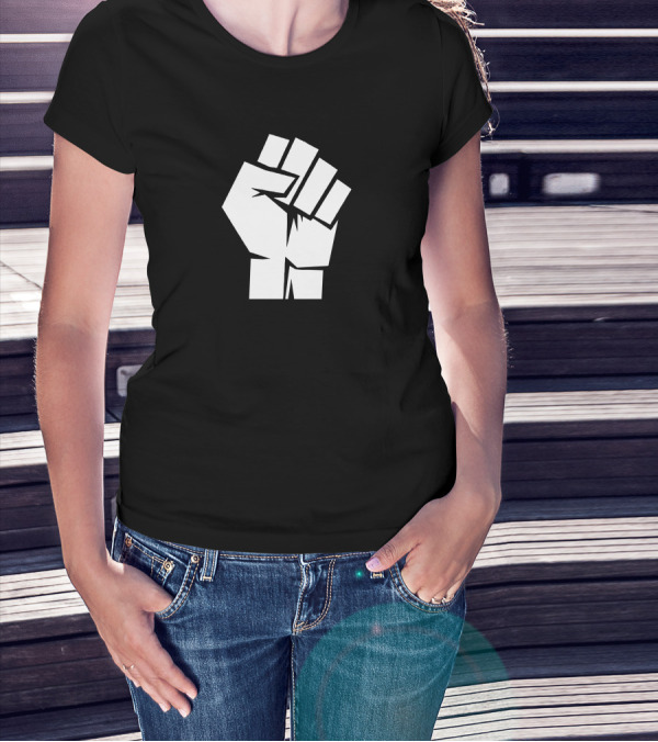 Black Power Fist Symbol Icon T-Shirt