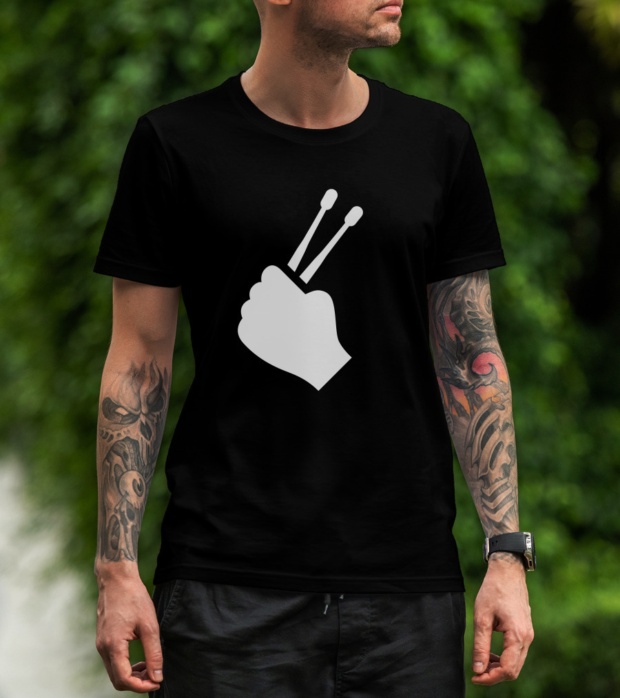Drumsticks Drummer Fist T-Shirt
