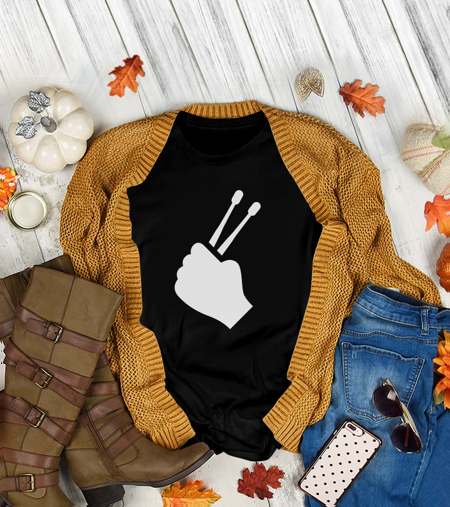 Drumsticks Drummer Fist T-Shirt