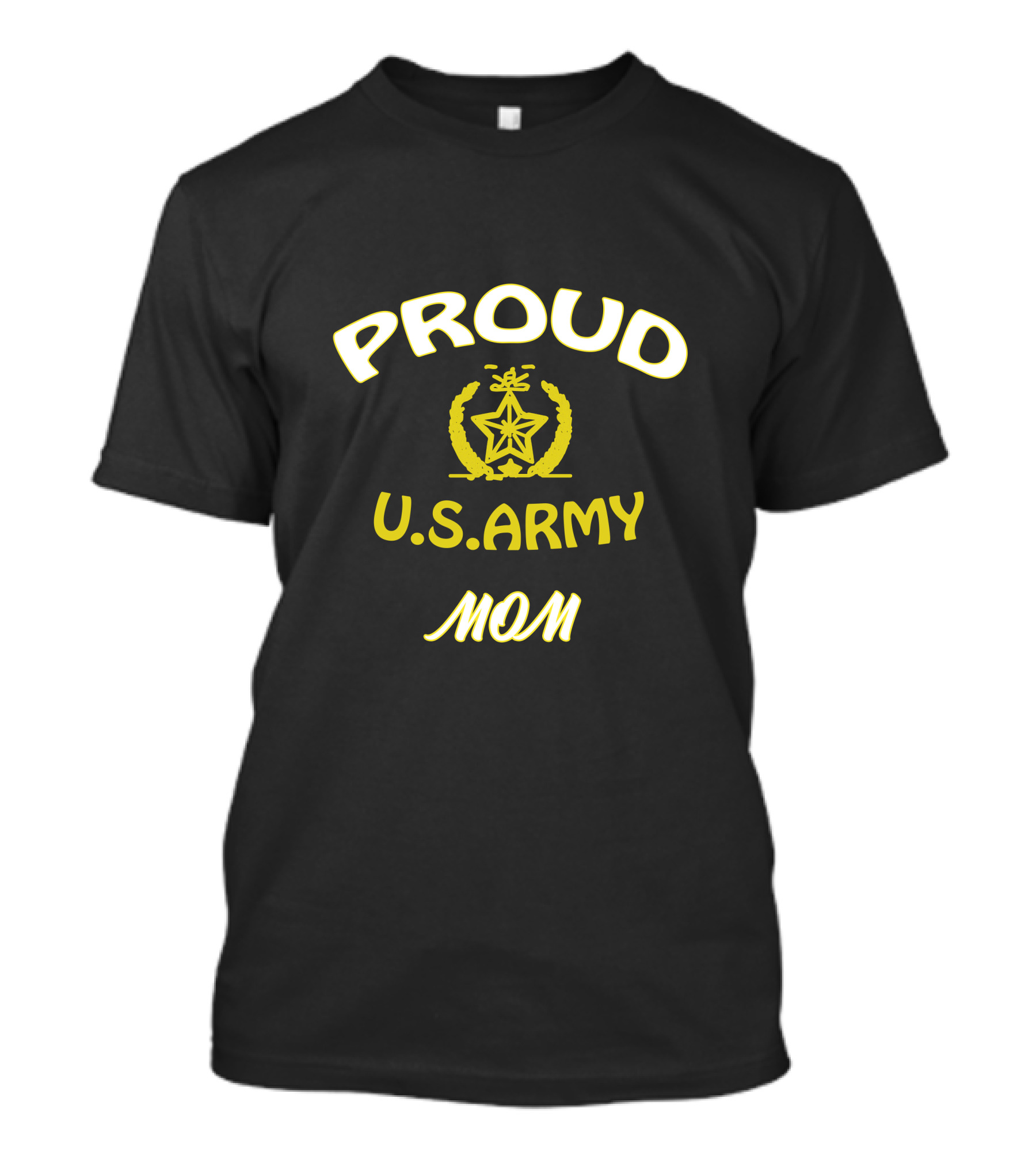 Proud U.S. Army Mom With Emblem T-Shirt