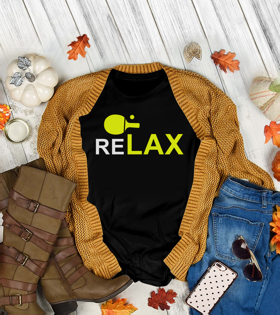 ReLAX Sports Ping Pong Paddle Sticks T-Shirt